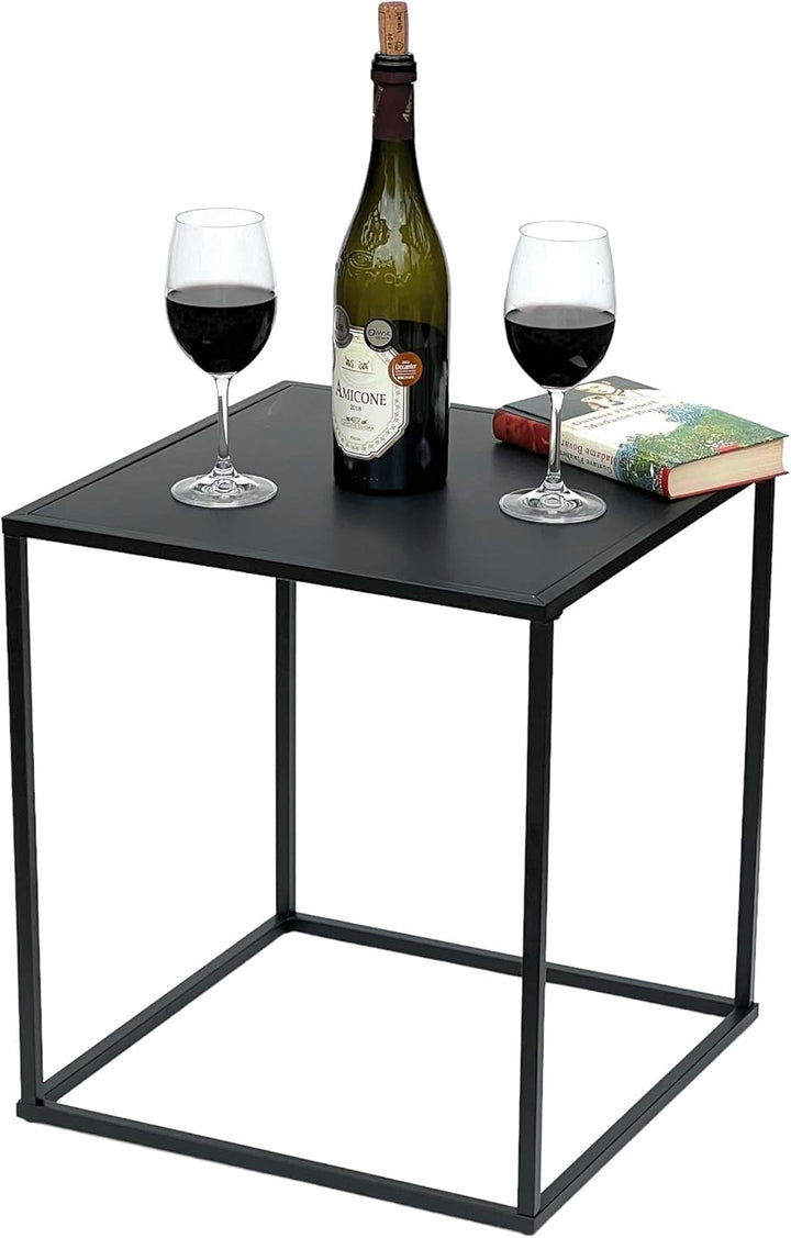 DanDiBo Couchtisch Schwarz Metall S Beistelltisch Wohnzimmer 96252 Tisch Beistelltisch 42 cm Sofatis