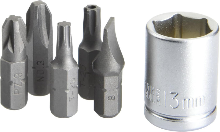 1/4"" Bit-Satz, 25 mm, mit Mini-Knarre, 32-teilig 1 Gelb/Schwarz, 1 Gelb/Schwarz