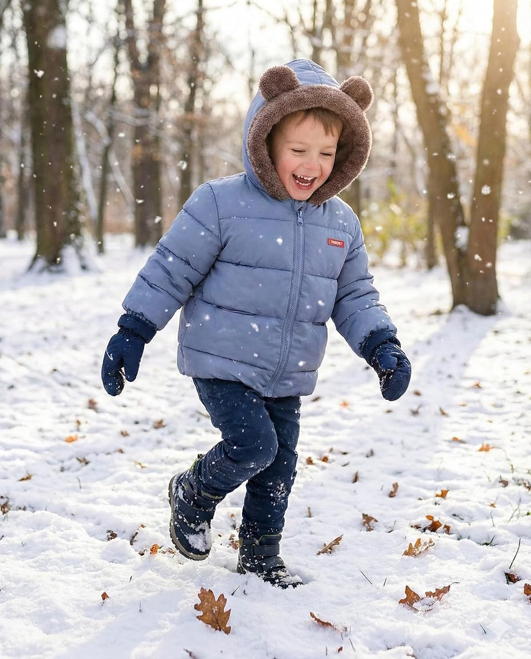 JiAmy Baby Winter Fleece Mantel Kinder Jungen Jacke Outwear Mädchen Gepolstert Kleidung 2-3 Jahre He
