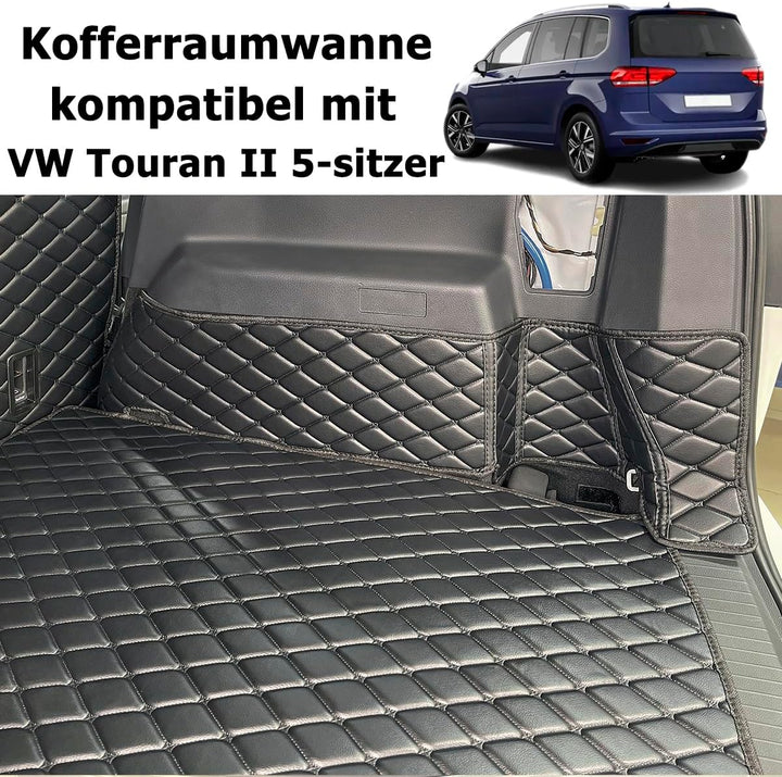 Kofferraumwanne kompatibel mit VW Touran II 2015-2025 5-sitzer, 5-sitzer