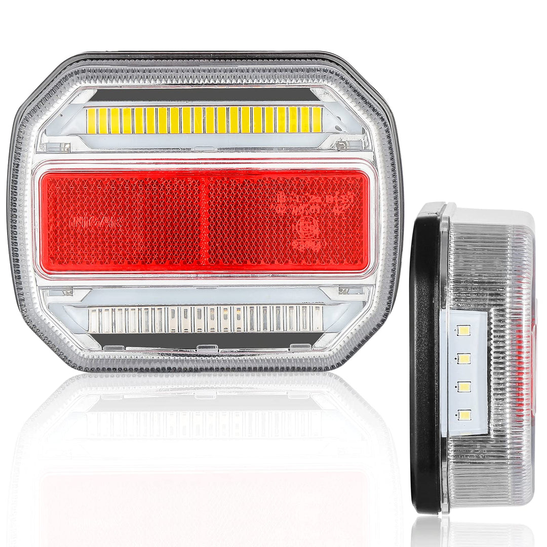 DARKGUARD Rückleuchten für Anhänger LED 10-30V,2 pcs E9 Rücklicht Anhänger KFZ Led 12V, LED Anhänger