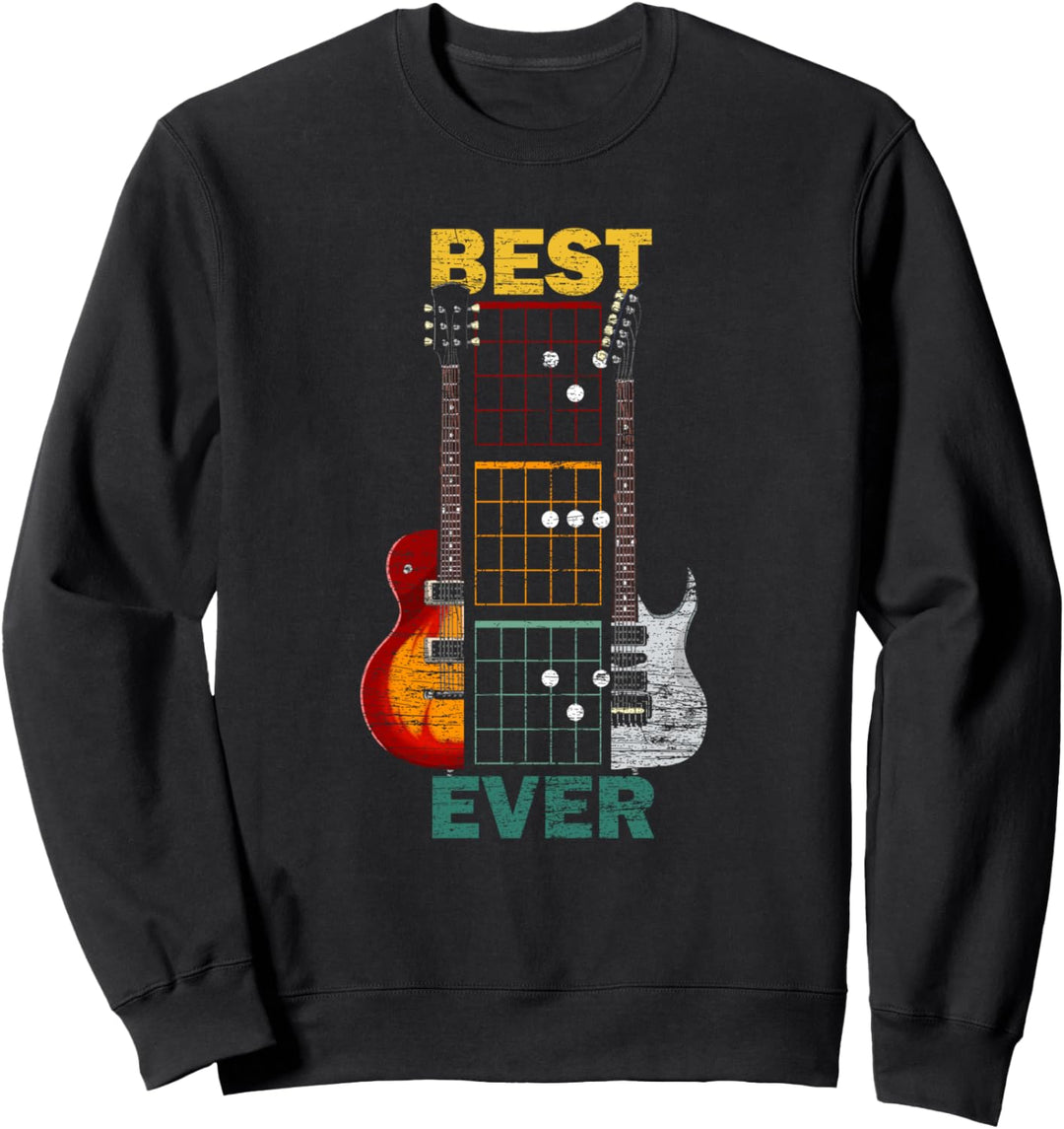 Bester Papa aller Zeiten Gitarrist Musik Vatertag Gitarre Sweatshirt
