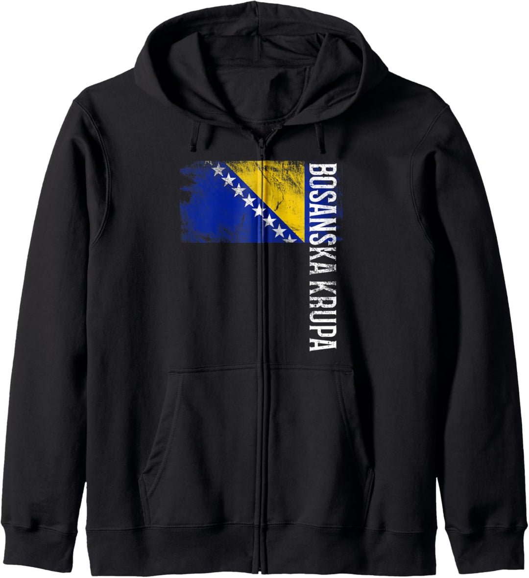 Bosanska Krupa Bosnien Flagge, für bosnische Männer, Frauen, Kinder Kapuzenjacke