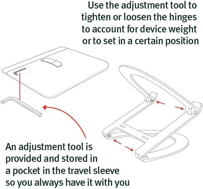 Twelve South Curve Flex | Ergonomischer höhen- und winkelverstellbarer Aluminium-Laptop-/MacBook-Stä