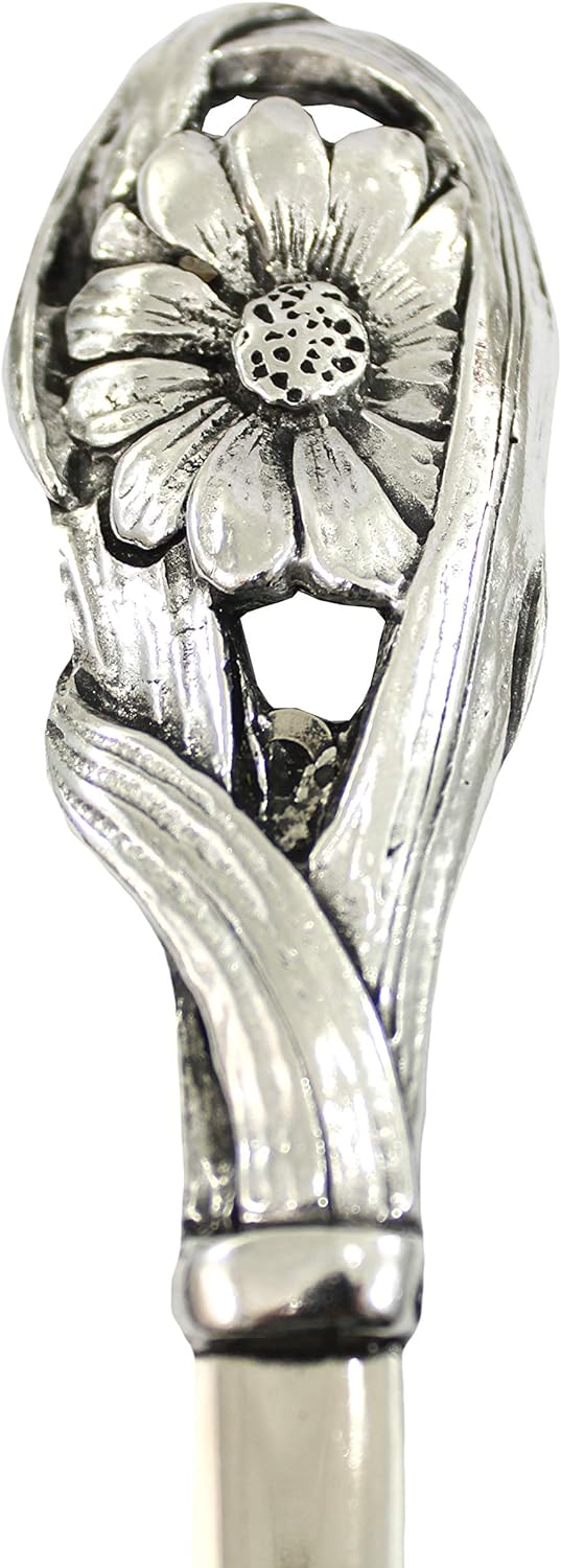 Cavagnini, Eleganter Brieföffner aus Edelstahl und Zinn, inklusive Geschenkbox (Blume) Fiore, Fiore