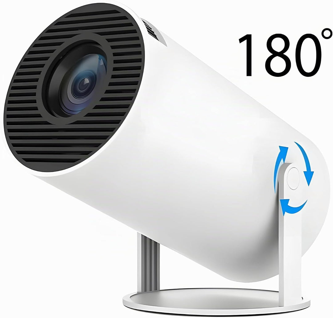 Retoo Beamer Mini Projektor 4K mit Android, Tragbarer Videoprojektor, Auto-matische WiFi Kontrast 15