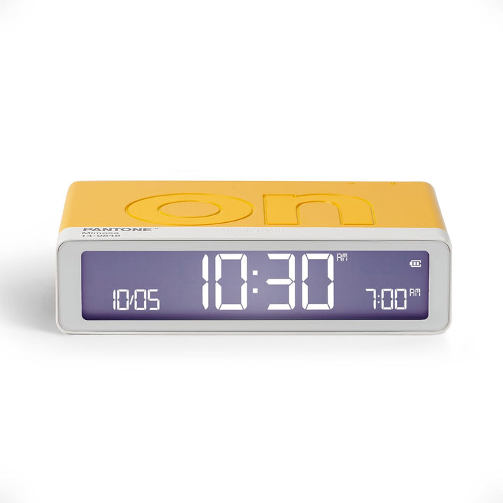 Lexon Flip Classic x Pantone – Digitaler Design Wecker ON/Off – Wiederaufladbarer Reisewecker – Leis