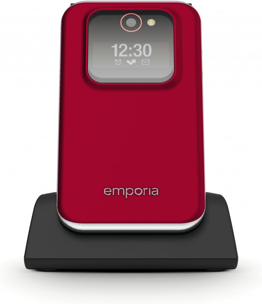 Emporia - JOY LTE - Big Button 4G FLIP Handy, ideal für ältere Menschen - Entsperrter, grosser 2,8-Z