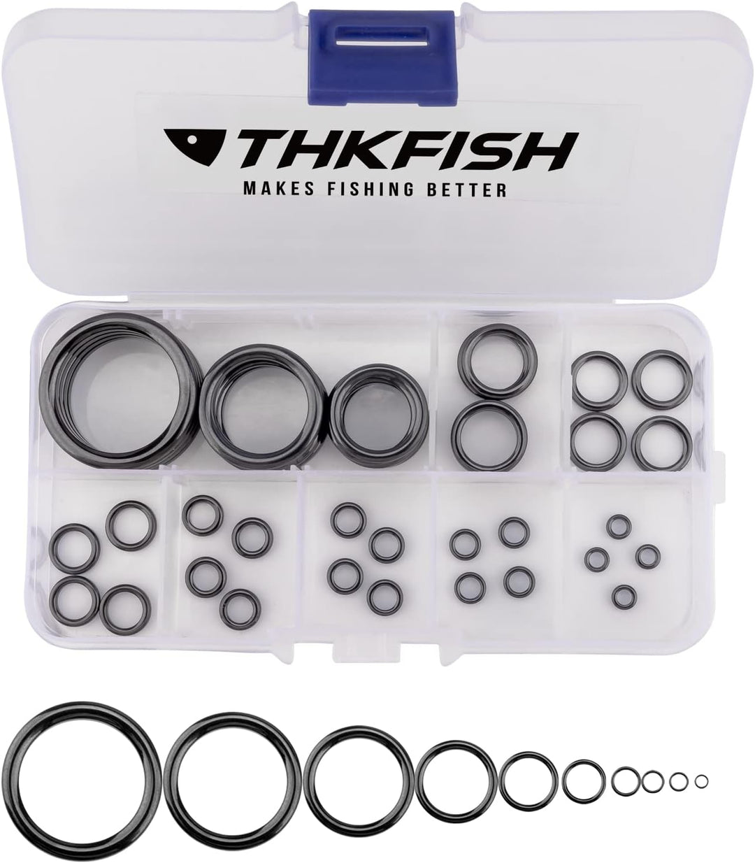 THKFISH Angelrute Reparatur Set Angeln Ruten Führung Ring Keramik Angelruteringe Rutenring Angelrute