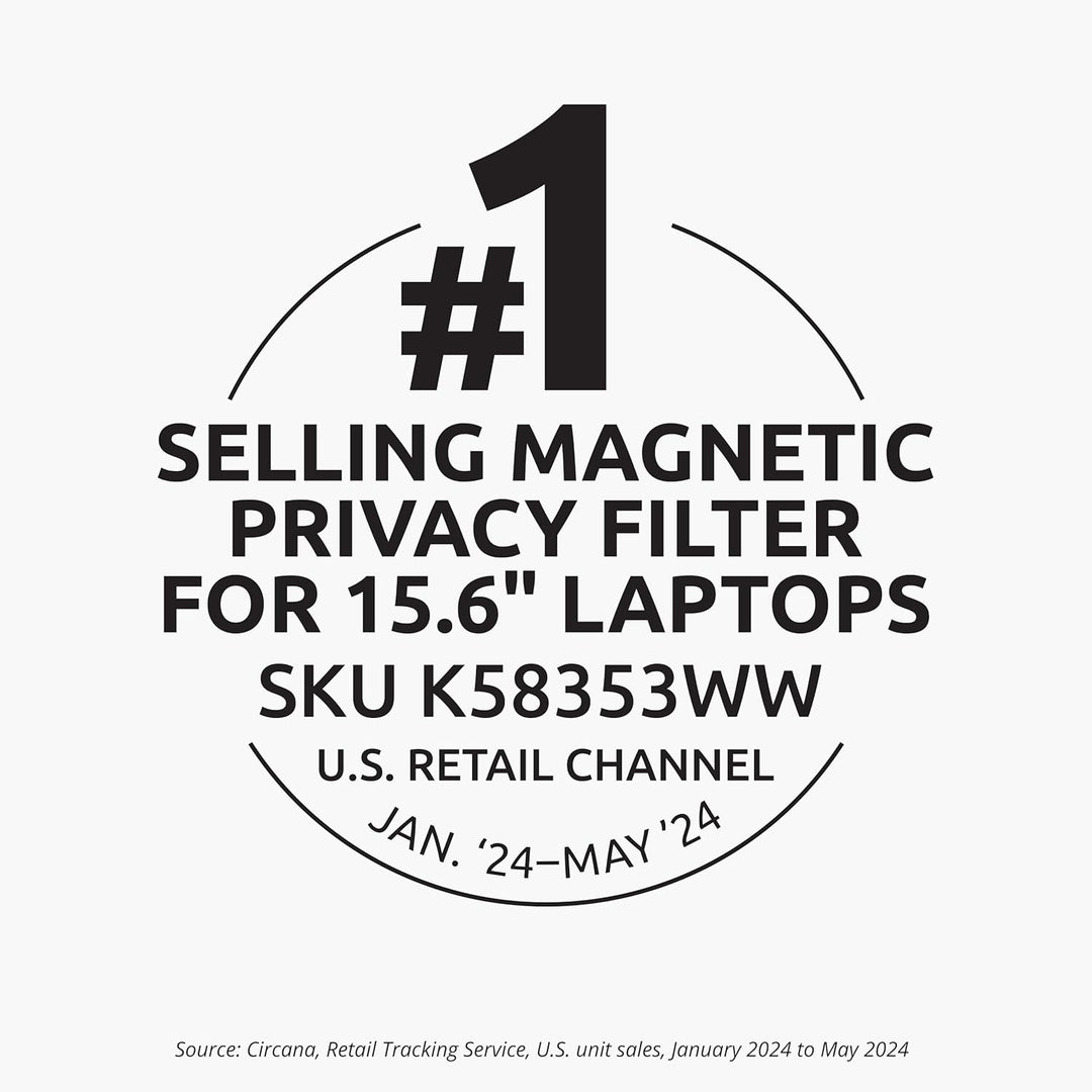 Kensington MagPro™ Magnetischer Blickschutzfilter für Laptops 15,6 Zoll, 16:9, Magnetische Schutzfol