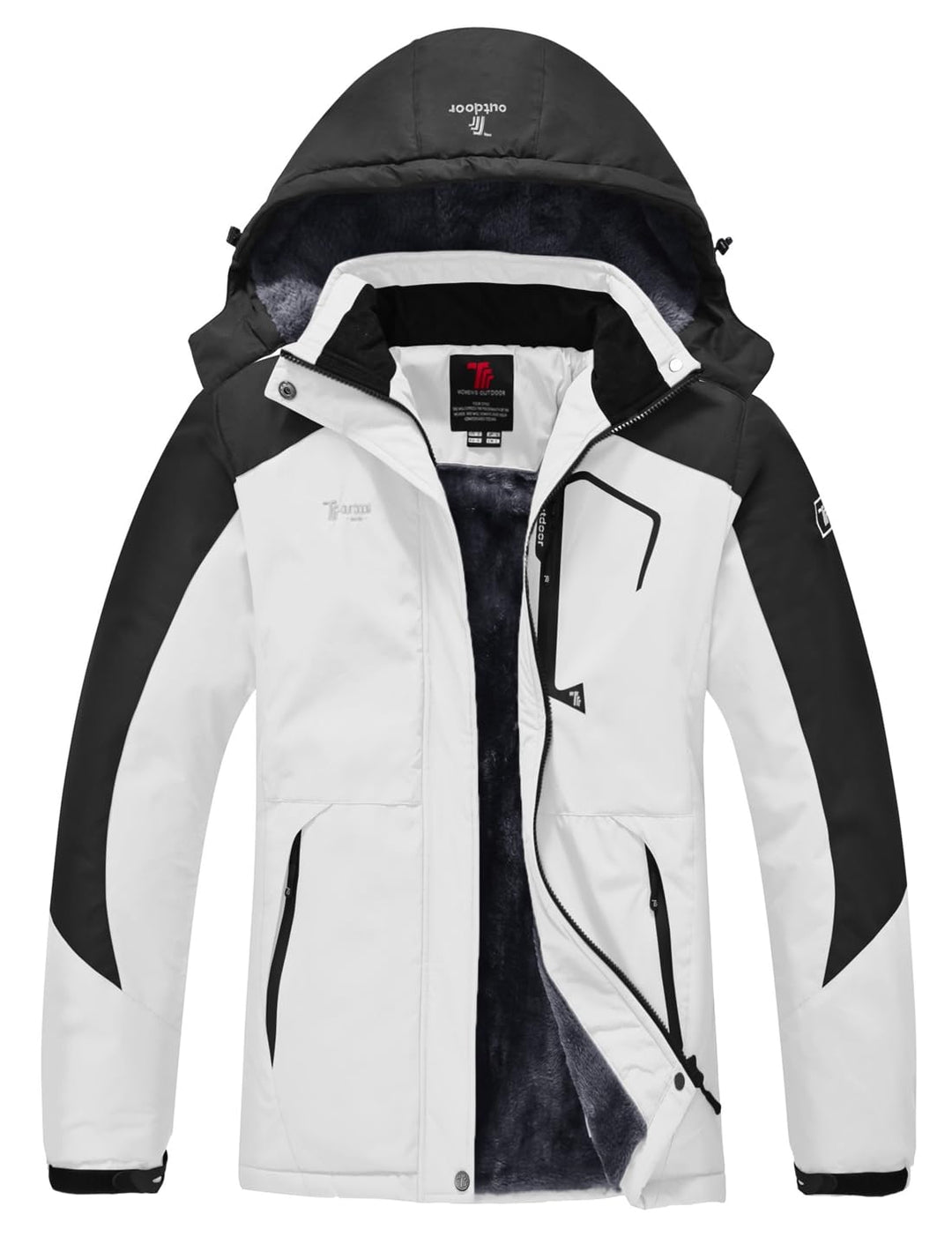 YSENTO Damen Winterjacke Wasserdicht Skijacke Outdoor Softshelljacke Warm Fleecejacke Funktionsjacke