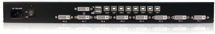 StarTech.com 8-Port DVI USB KVM Switch -DVI USB KVM Switch - 8-Port KVM-Switch -DVI KVM-Switch - KVM