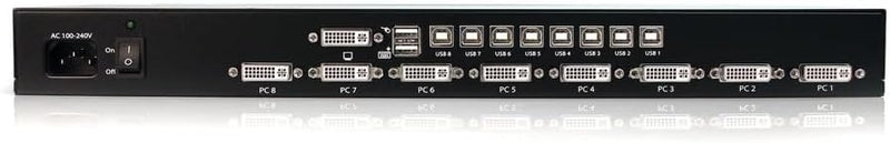 StarTech.com 8-Port DVI USB KVM Switch -DVI USB KVM Switch - 8-Port KVM-Switch -DVI KVM-Switch - KVM