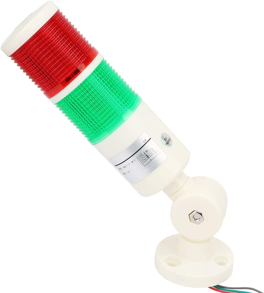 Industrielle Signalleuchte Säule Rot/Grün CNC-Maschine Warn-LED-Anzeige Alarmsignalleuchte LED Runde