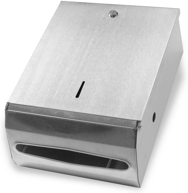 SemyTop Top ST-88672 Falthandtuch-Spender für ZZ-Falz, Edelstahl, metall, 28 ZZ/V Falten, ZZ/V Falte