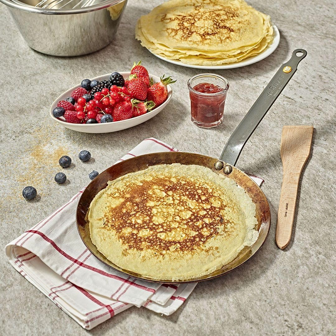 De Buyer - Crêpe-Pfanne MINERAL B aus Eisenstahl -24 cm Durchmesser - 5615.24