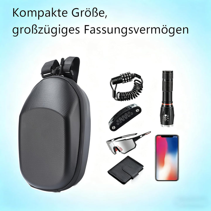 E-Scooter Tasche, Scooter Tasches | E-Scooter Fronttasche mit Hardcase PU, 3L, Schnellverschluss, fü