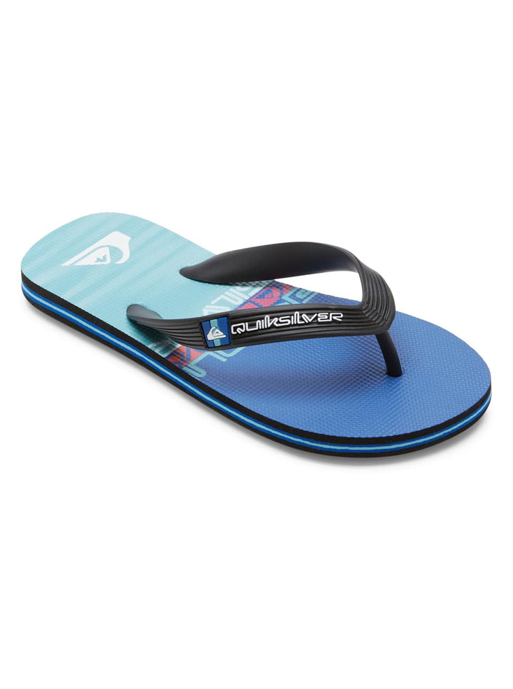 Quiksilver Herren Molokai Abyss NaturalFlip-Flop 33 EU Black Blue Blue, 33 EU Black Blue Blue