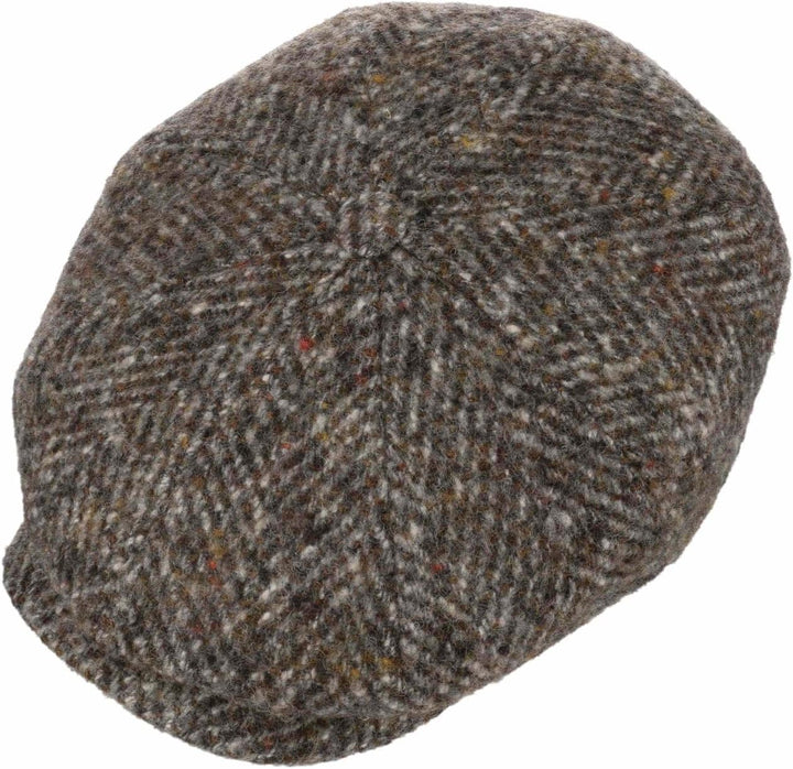 Stetson Hatteras Herringbone Flatcap - Schirmmütze - Klassischer Stil - Herrenmütze aus Schurwolle -