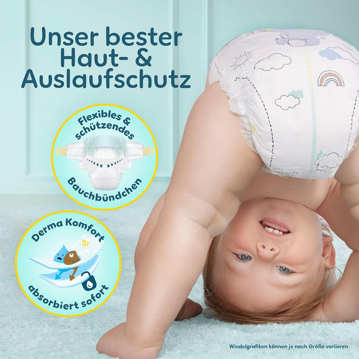 Pampers Premium Protection Grösse 7, 128 Windeln, 15kg+, unser Nr. 1 Haut- und Auslaufschutz Grösse