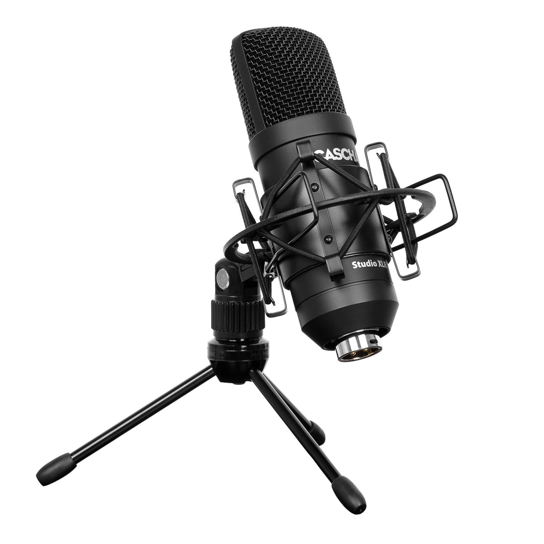 Studio XLR Condenser Microphone Set (incl. shockmount, table stand, 2,5 m XLR cable, windshield), XL
