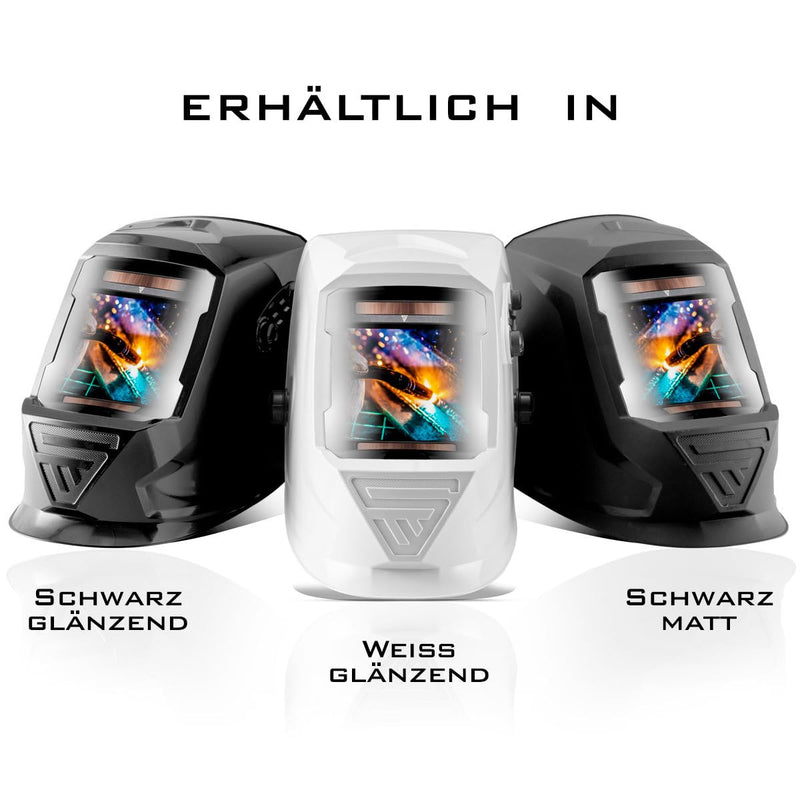 STAHLWERK Vollautomatik Schweisshelm mit 3 in 1 Funktion ST-990 XW Real Colour Optische Klasse 1/1/1