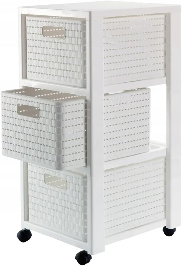 Rotho - Aufbewahrungskiste Schubladen Country 3 Schubladen (1165490000) Farbe: Weiss