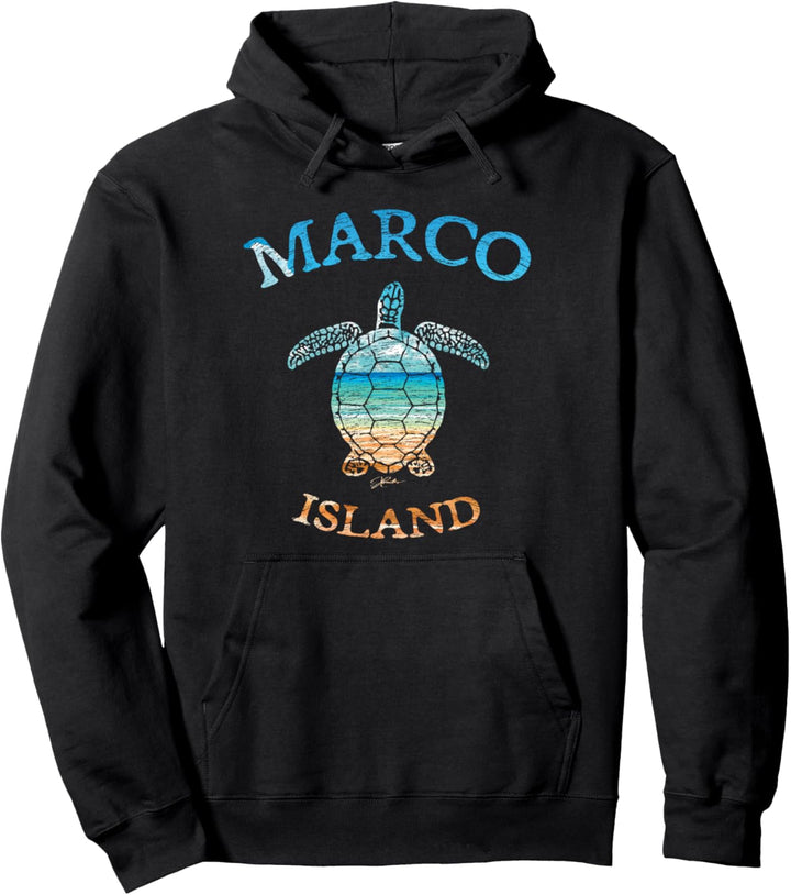 JCombs: Marco Island, Florida, Meeresschildkröte und Strand Pullover Hoodie