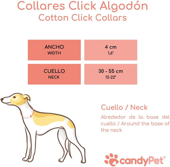 Click Hundehalsband, Liberty Freiheit Ancho 4 cm (30-55cm contorno), Freiheit Ancho 4 cm (30-55cm co