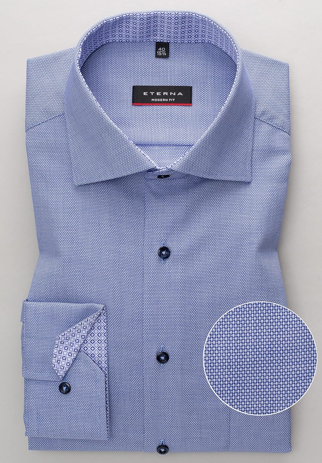 eterna Hemd MODERN FIT 46 Blau, 46 Blau