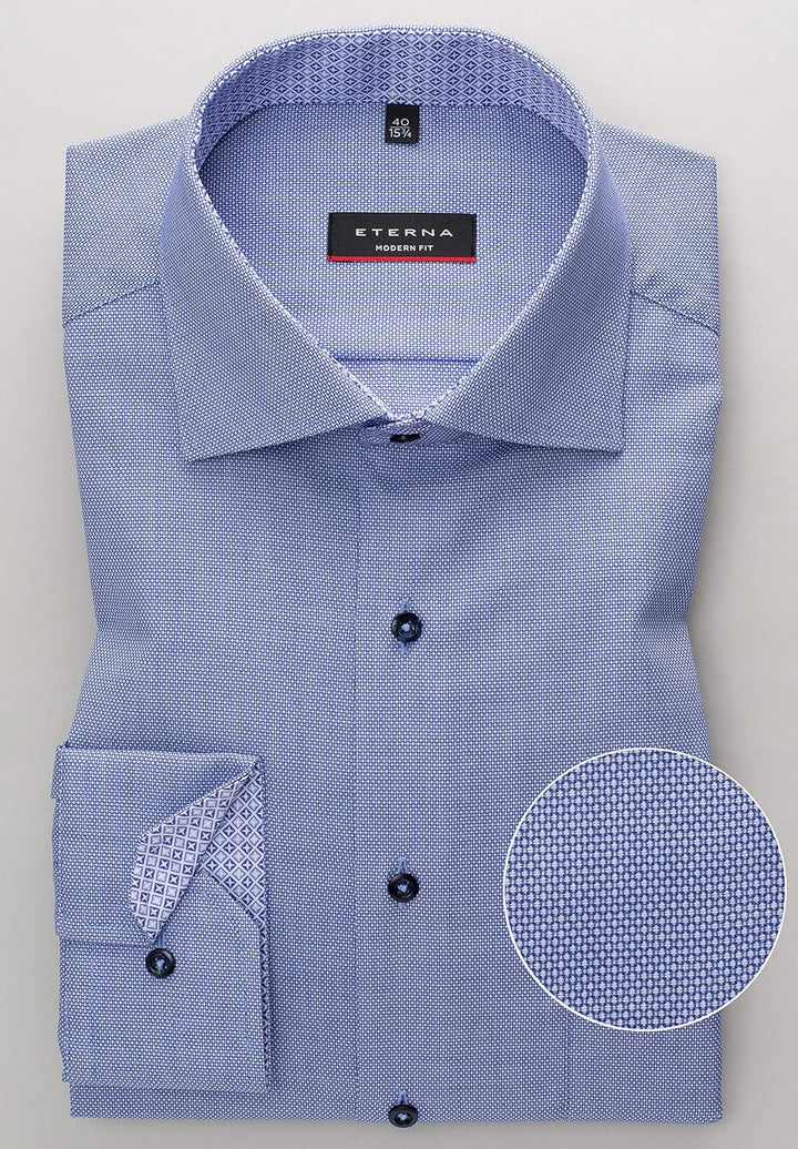 eterna Hemd MODERN FIT 46 Blau, 46 Blau