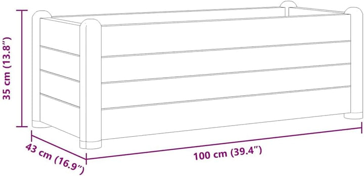 vidaXL Garten Hochbeet Pflanzkasten Pflanzbeet Gemüsebeet Blumenbeet Blumenkasten Frühbeet Gartenbee