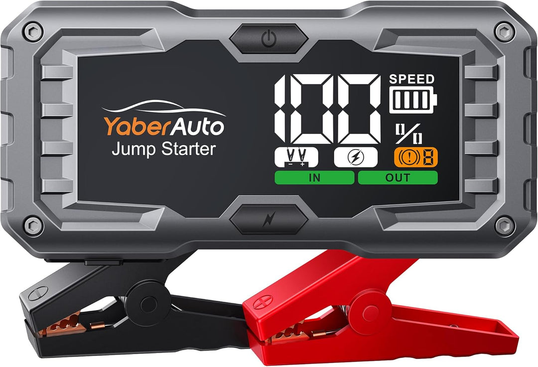 YaberAuto Starthilfe Powerbank, 4000A 21800mAh Auto Starthilfe Powerbank für 10,0L Benzin / 9,0L Die