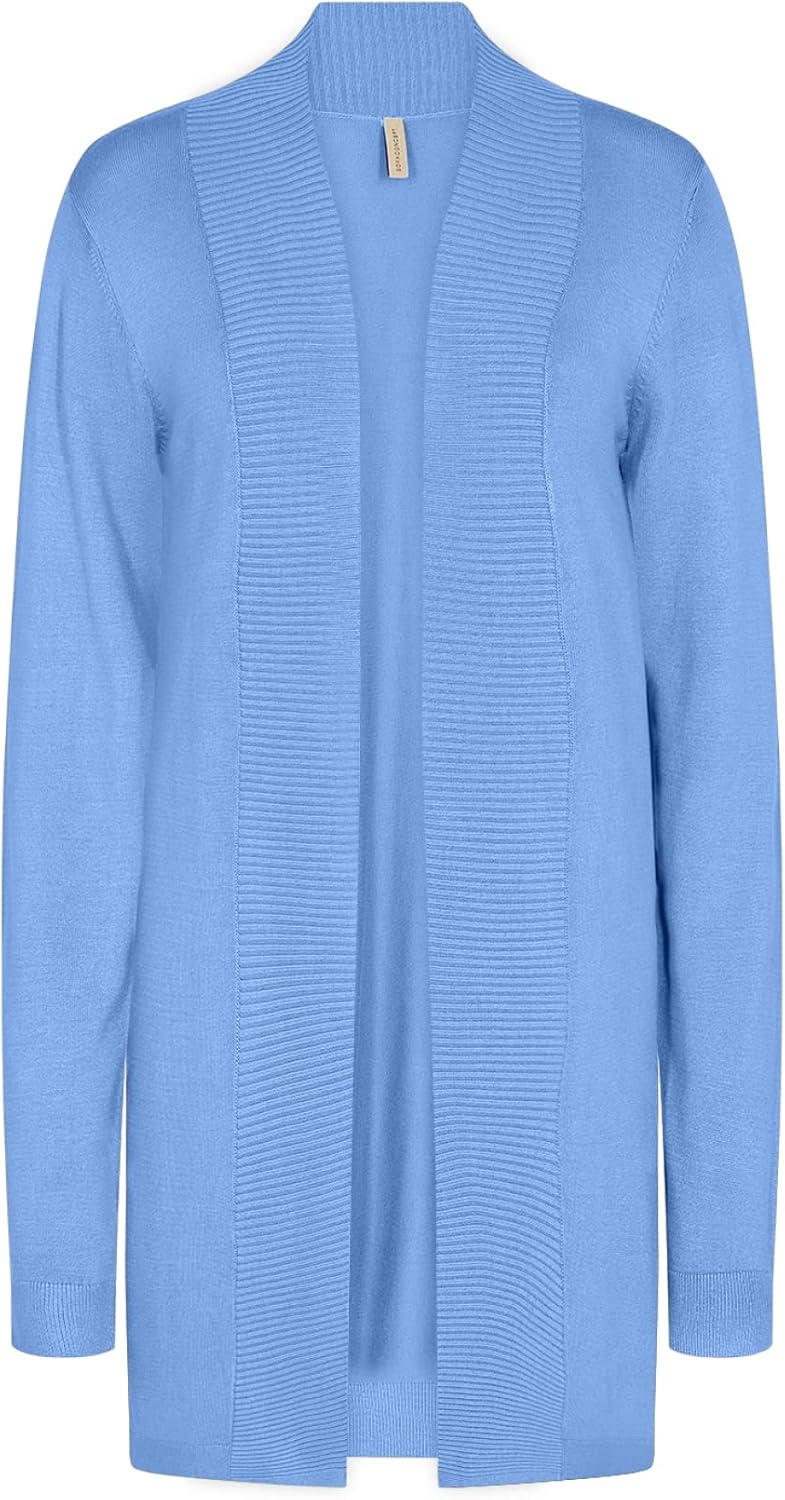 Soyaconcept Damen Strickjacke XS Blau, XS Blau