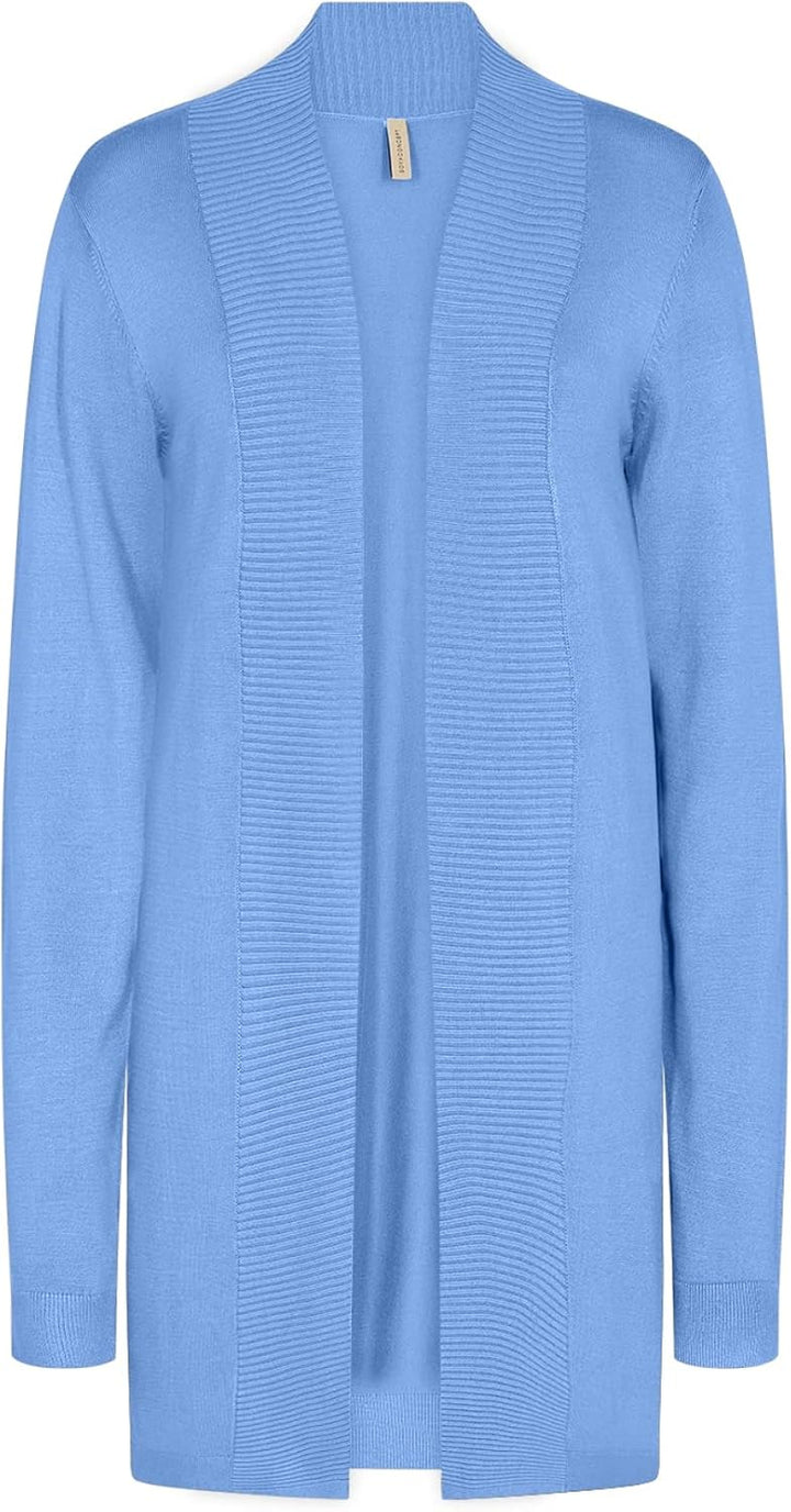 Soyaconcept Damen Strickjacke XS Blau, XS Blau