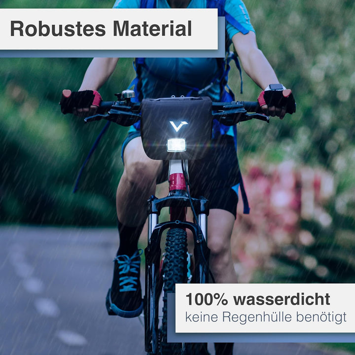 Valkental - Hochwertige &amp; Nachhaltige Lenkertasche mit 7L Volumen | wasserdichte Fahrradtasche Lenke