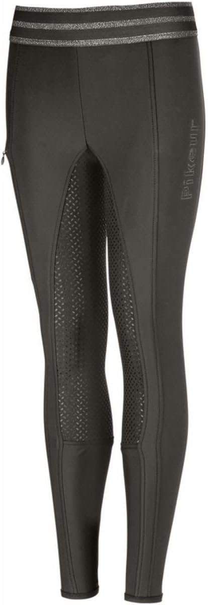 Pikeur IDA ATHL. GR Kinder Reithose/Vollbesatz Grip blackolive Basic 140 Blackolive, 140 Blackolive