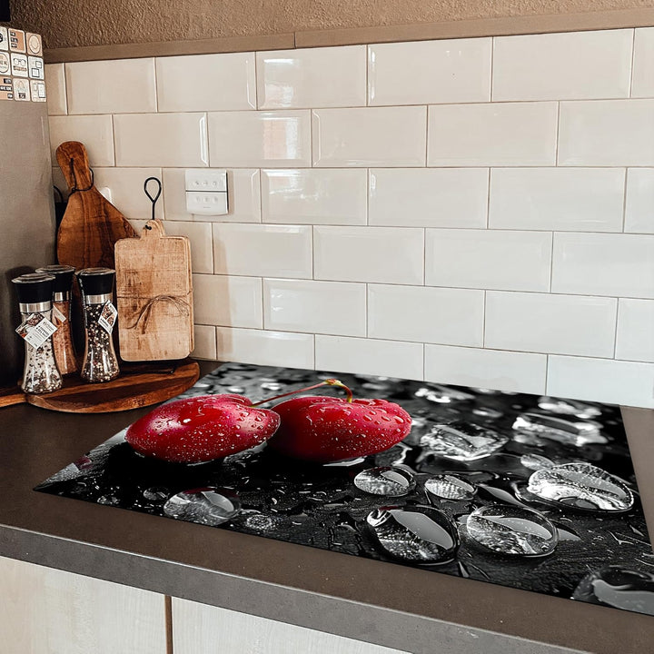 KitchenYeah© Herdabdeckplatte 78x52 cm Einteilig Herdabdeckung Abdeckplatte für Ceranfeld Abdeckung