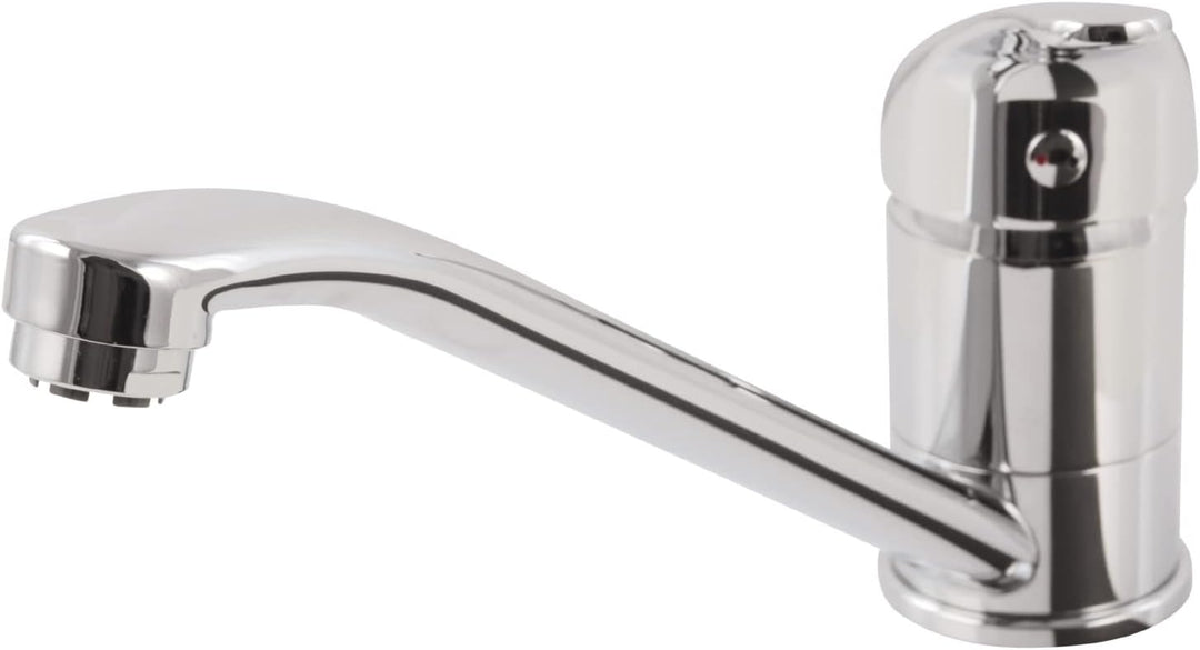 aquaSu® 77120 7 Einhandmischer Soul für Spüle Niederdruck, Küchenspüle Chrom, Soul