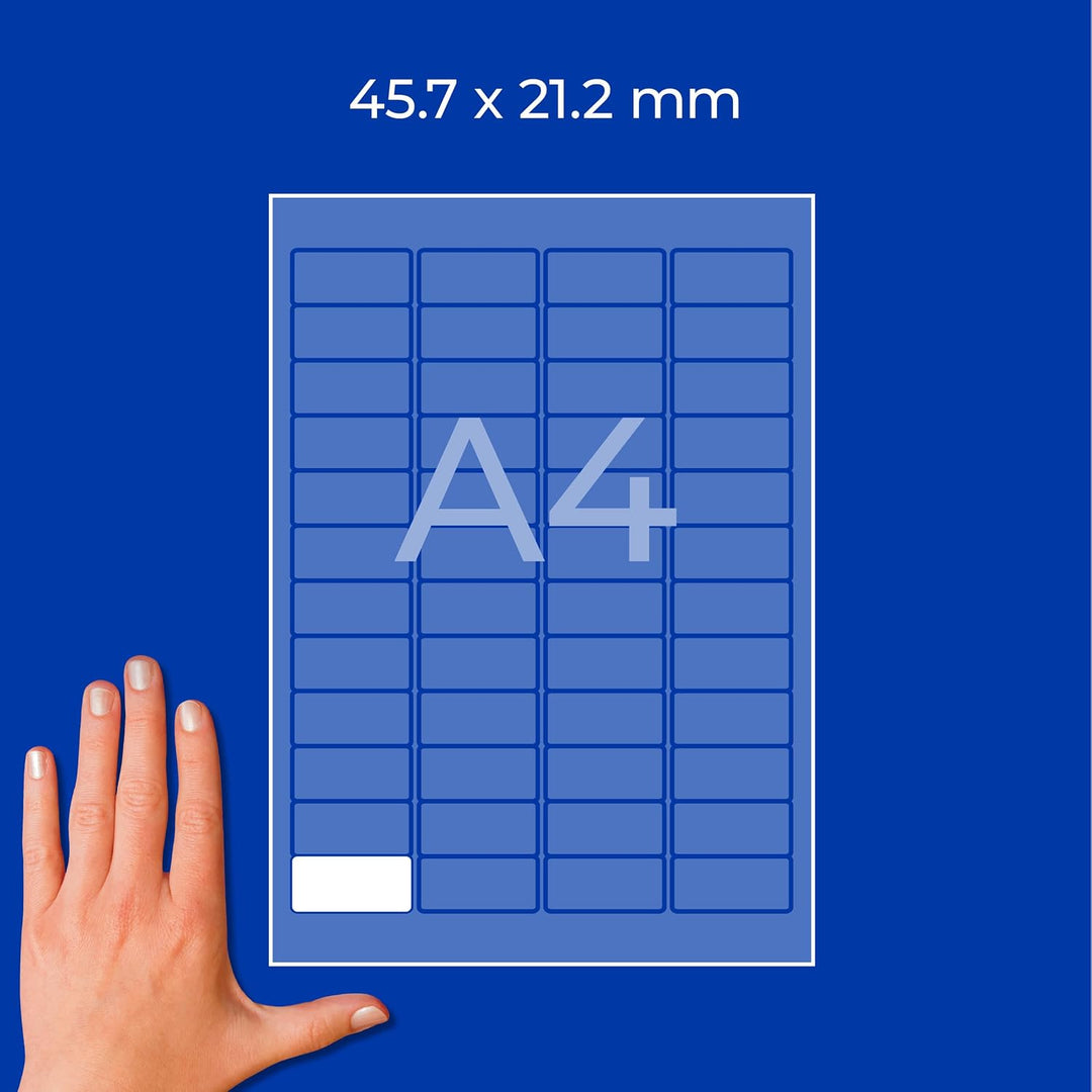 AVERY Zweckform L4736REV-100 Universal Etiketten (4.800 Klebeetiketten, 45,7x21,2mm auf A4, wieder r