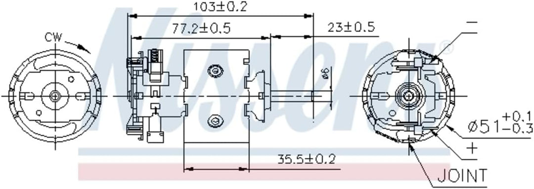 Nissens 87097 Heizung für Autos