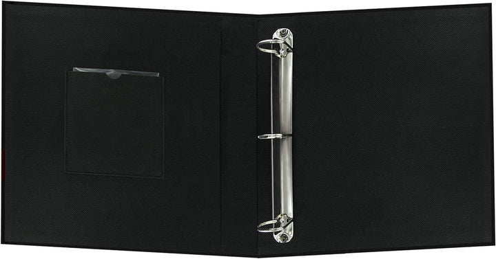 Pioneer 8 1/5,1 cm von 27,9 cm 3 Ring Stoff Rahmen Cover Memory Binder, tief schwarz