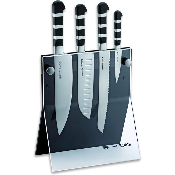 Dick Messerblock 4 Knives 5-teilig 1905 (Kochmesser, Santoku Messer, Brotmesser, Officemesser), Seri
