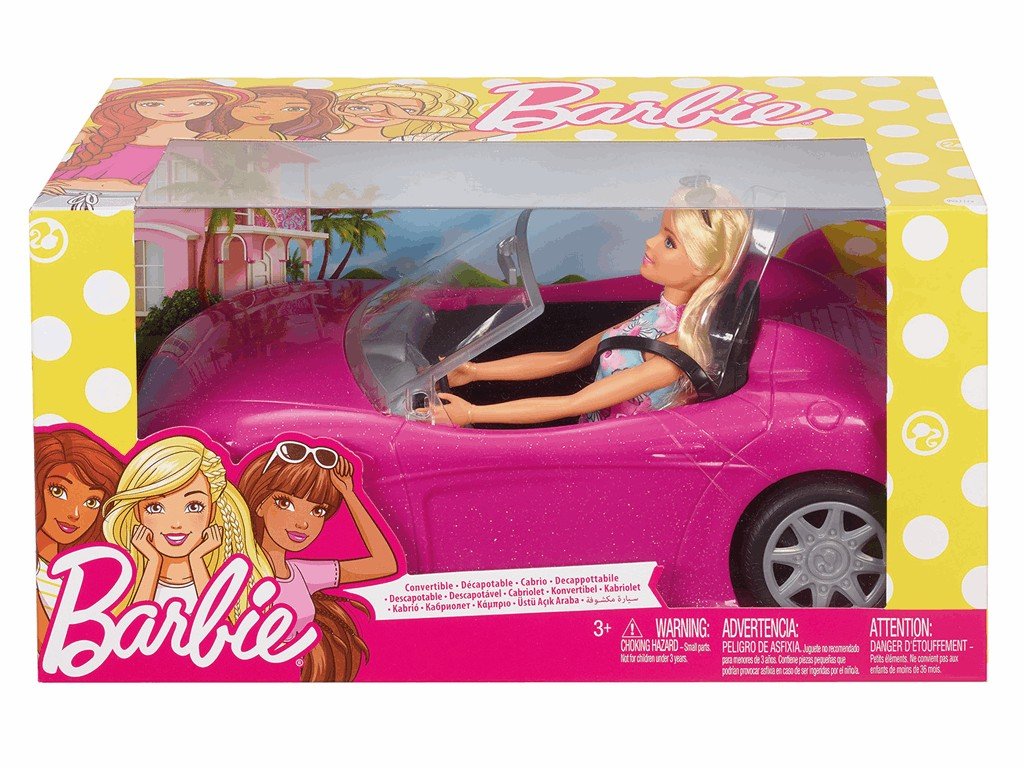 Barbie FPR57 - Puppe mit Cabrio, Spielzeug ab 3 Jahren Single, Single