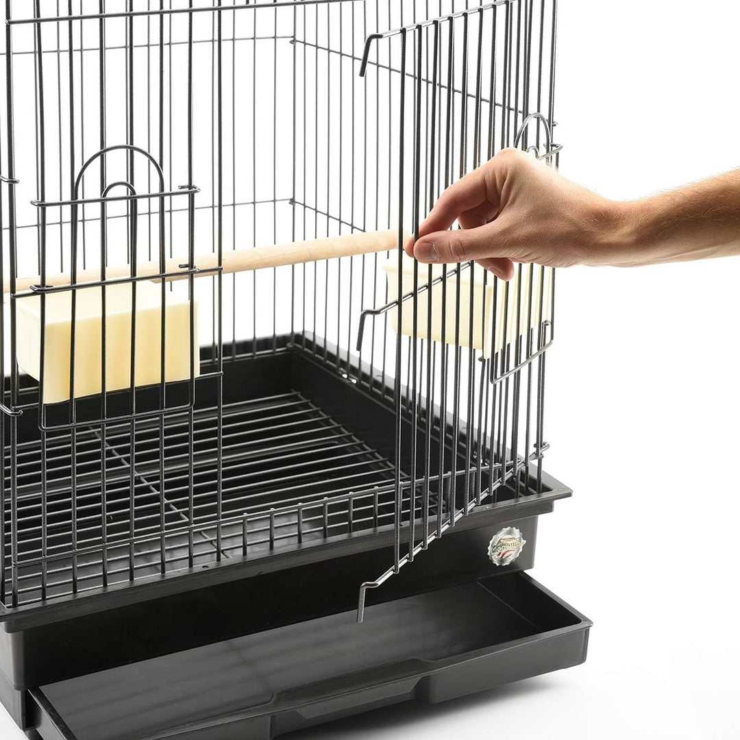 Montana Cages | Transportkäfig EOS ca. 44 x 44 x 68 cm Antik für Grosssittiche & Papageien, Vogelkäf