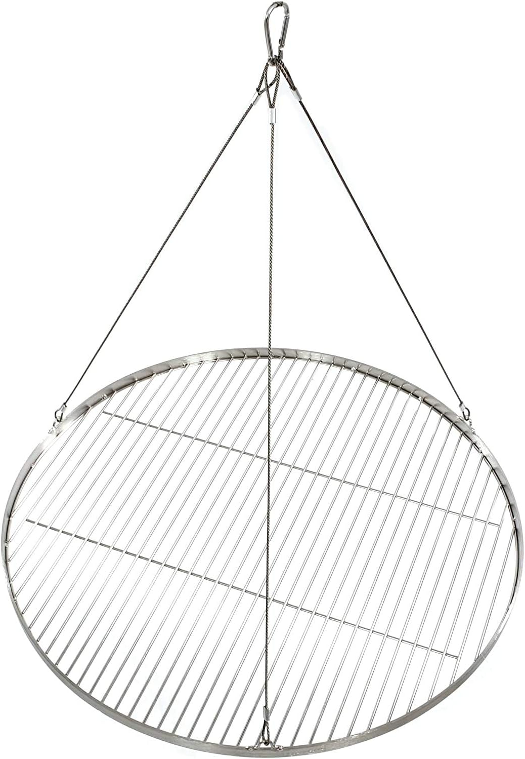 80 cm Grillrost Edelstahl für Schwenkgrill 3 Bein BBQ Grill Rost mit Seil neu