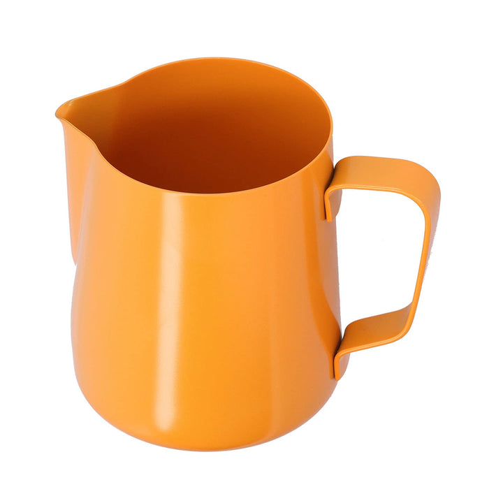 Milchaufschäumkännchen, 400 ml, PTFE, spitzer Mund, Edelstahl-Kaffeekanne für Zuhause, Küche, Aufsch