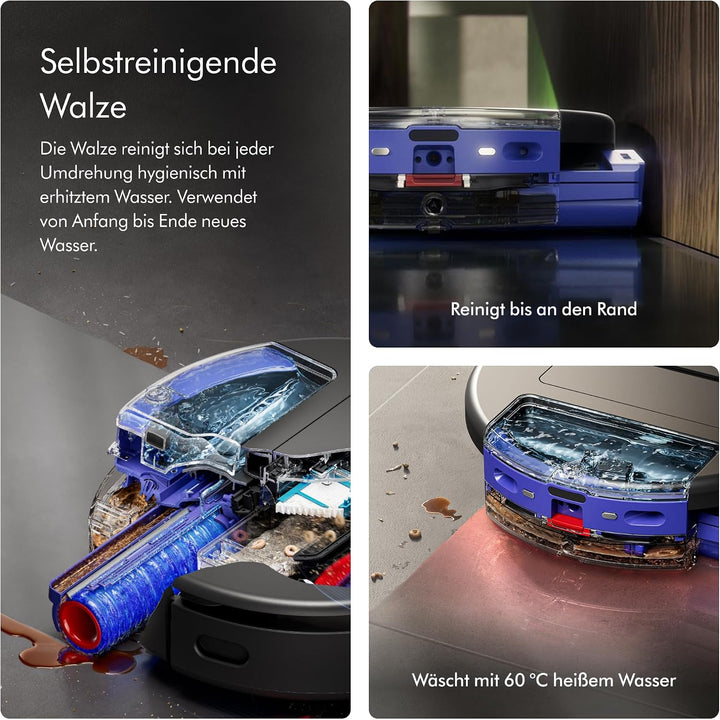 Dyson Spot+Scrub™ AI Nass- und Trocken-Roboterstaubsauger – Selbstentleerung, Selbstreinigende Nassw
