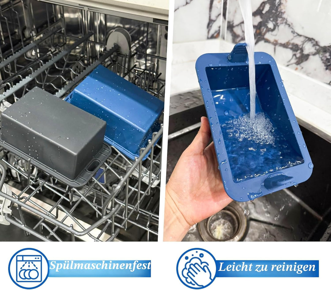 Webake Brotbackform Klein Silikonform für Heissluftfritteuse 2 Stück Air Fryer Silikon Kastenform Ai