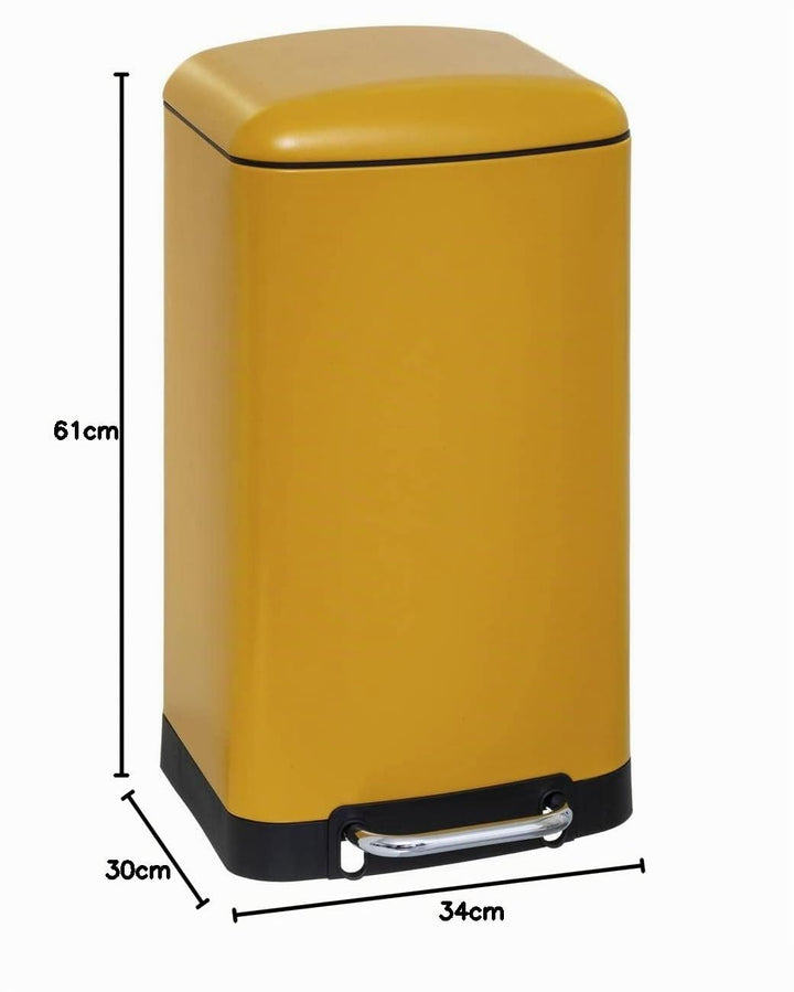 5 five simply smart Metall-pedaleimer 30l ariane gelb cm Hellorange, cm Hellorange